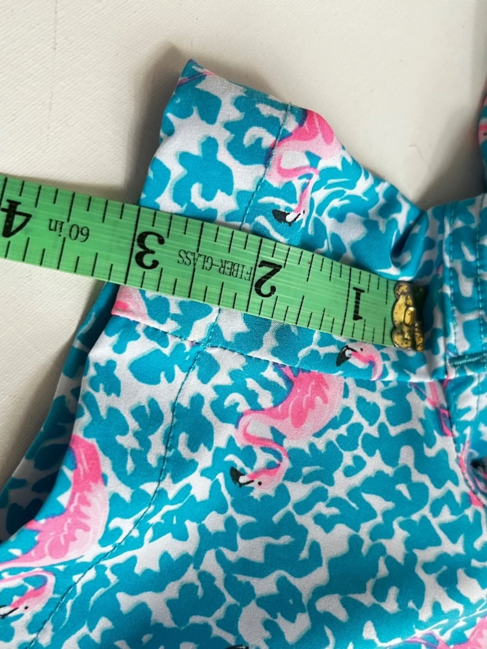 Chubbies The Domingos Flamingos Boys Swim Trunks Youth M 10/12 Mesh Lined